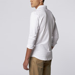 Spenglish // Long Sleeve Knit Shirt // White (L)