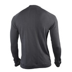 Bamboo Merino Henley Sport Shirt // Charcoal Grey (M)