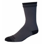 Waterproof Wool Crew Sock // Gray + Black (L/XL)