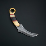 Damascus Karambit Knife + Pouch // KBT-19