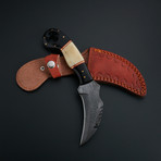 Damascus Karambit Knife + Pouch // KBT-17