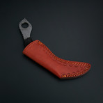 Damascus Karambit Knife + Pouch // KBT-16