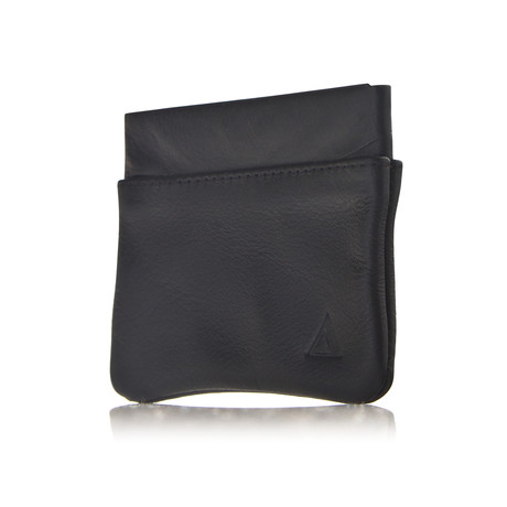 Leather Coin Pouch (Black)