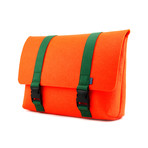 Peter Messenger // Felt + Nylon (Sweet Tangerine + Navy Blue)