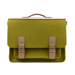 Kendrick Briefcase (Olive Green + Teak)