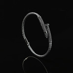 Nail Silver Bangle (Gunmetal)