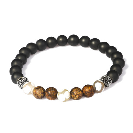 Brown Tibetan Bracelet (Onyx)