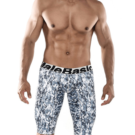 Athletic Camo Boxer Brief // Snow (S)