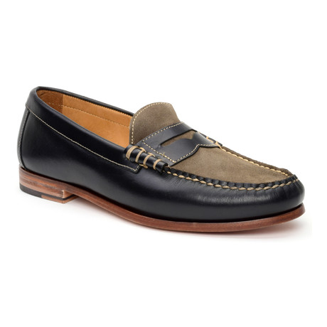 Warfield & Grand // Drake Penny Loafer // Black + Grey (US: 8)