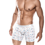 Hipster Boxer Brief // White + Blue + Red (XL)