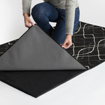 Washable Rug + Nonslip Pad // Amara Black (5' x 7')