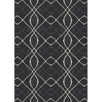 Washable Rug + Nonslip Pad // Amara Black (5' x 7')