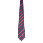 Jayson Silk Tie // Navy + Red Stripe