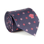 Diamond Silk Tie // Blue