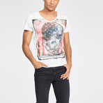 Skull Tee // Off White (S)