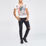 Skull Tee // Off White (S)