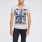 Union Jack Tee // White (S)