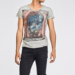 Skull Tee // Light Grey (S)