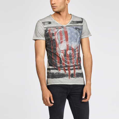 United Skulls Tee // Light Grey (S)