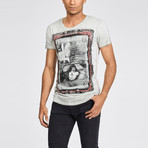 Stop + Pay Tee // Light Grey (S)