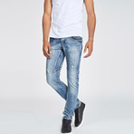 True Prodigy // Vex Slim Fit Jean // Mid Stone (32WX34L)