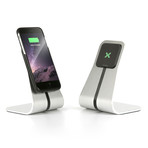 Wireless Office Desk Stand Charging Kit // Silver (iPhone 6/6S)