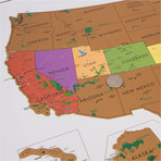 Travel Tracker Map® // USA + National Parks