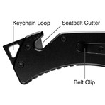 Rescue Folding Pocket Knife (Black)