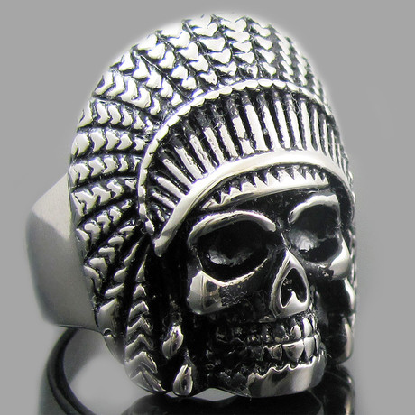 Indian Skull Ring (Size 8)