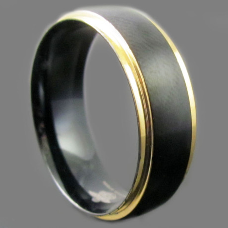 Brushed + Polished Ring // 18K Gold Plated (Size 8)