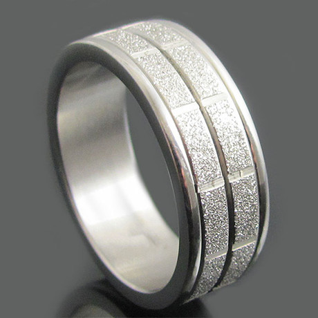 Sand Blasted Ring (Size 8)