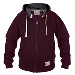 Stacker Hooded Sweatshirt // Burgundy (S)