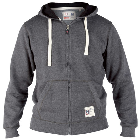 Stacker Hooded Sweatshirt // Charcoal Melange (S)
