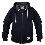 Stacker Hooded Sweatshirt // Navy (S)