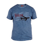 Navigator Oil Wash Crew Neck T-Shirt // Denim (S)