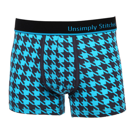 No Show Trunk // Houndstooth // Blue Multi (S(28"-30"))