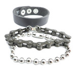 Strap + Chain Bracelet // Set of 3