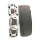 Strap + Bead Bracelet // Set of 2