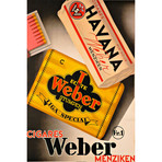 Cigares Weber // Vintage Apple Collection (18"W x 26"H x 0.75"D)