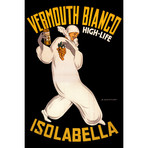 Isolabella Vermouth Bianco // Marcello Dudovich (18"W x 26"H x 0.75"D)