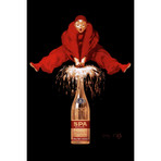 Belgium Liquor Red Man // Vintage Apple Collection (18"W x 26"H x 0.75"D)