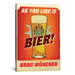 Bier Brau München (18"W x 26"H x 0.75"D)