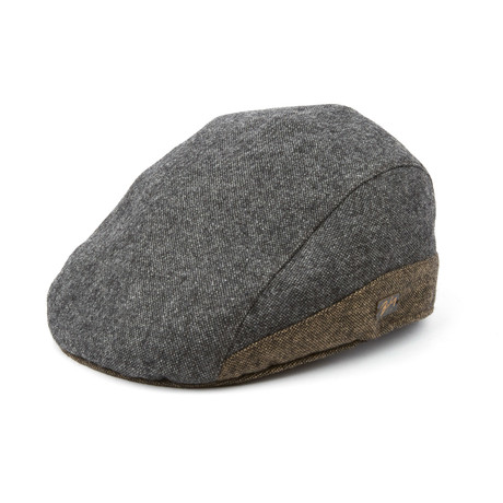 Port Flat Cap // Grey, Dark Brown (S)