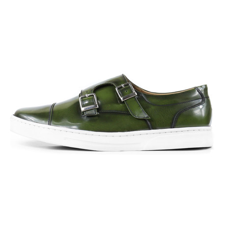 Caballero // Bosque Double Monkstrap Sneaker // Green (US: 7)