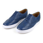 Caballero // Oceano Wingtip Sneaker // Blue (US: 9.5)