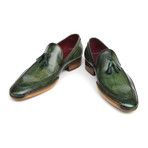 Handsewn Tassel Loafer // Green (Euro: 40)