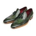 Handsewn Tassel Loafer // Green (Euro: 40)