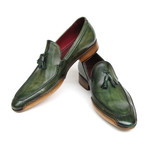 Handsewn Tassel Loafer // Green (Euro: 40)