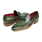 Handsewn Tassel Loafer // Green (Euro: 40)