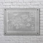 Moria Map (Aluminum // Black Ink)